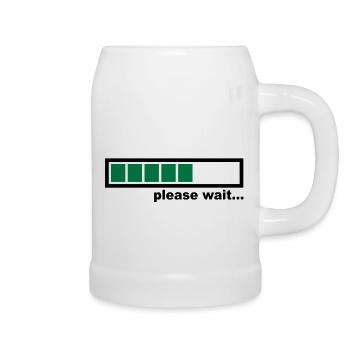 Loading - Bierkrug - Weiß - Rechts