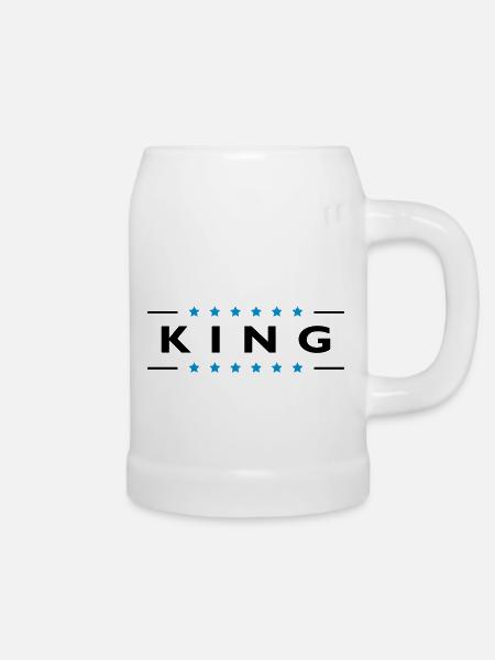 King - Bierkrug - Weiß