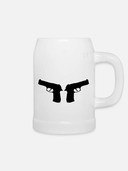 gun_1 - Bierkrug - Weiß