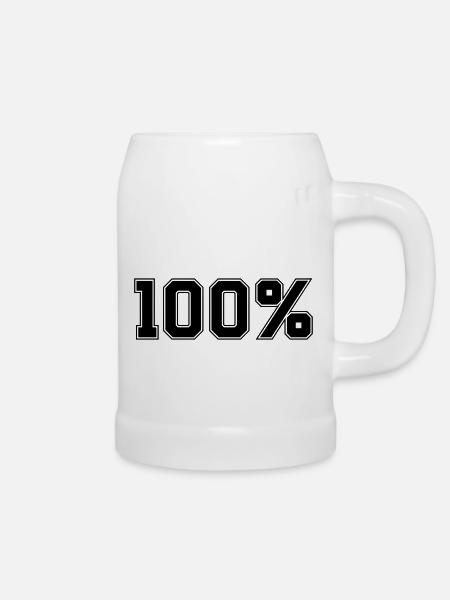 100 - Bierkrug - Weiß