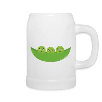 French peas - Beer Mug - white - Right