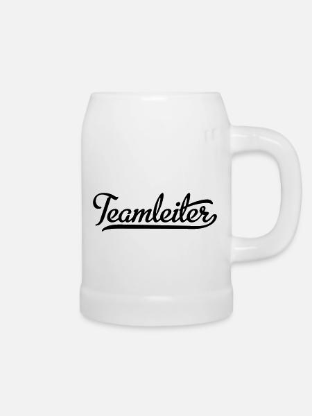 Teamleiter - Bierkrug - Weiß