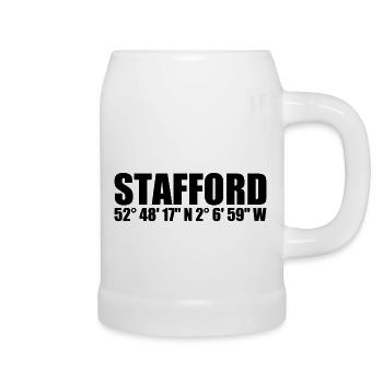 Stafford coordinates - Beer Mug - white - Right
