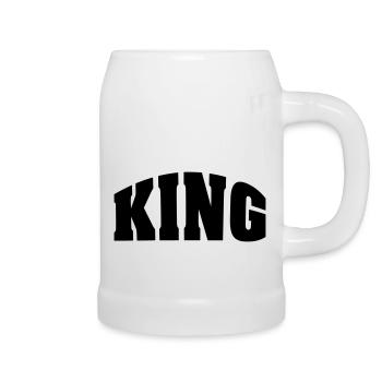 KING - Bierkrug - Weiß - Rechts