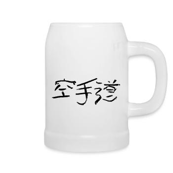 Karate - Bierkrug - Weiß - Rechts