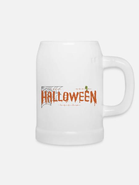 Halloween - Bierkrug - Weiß