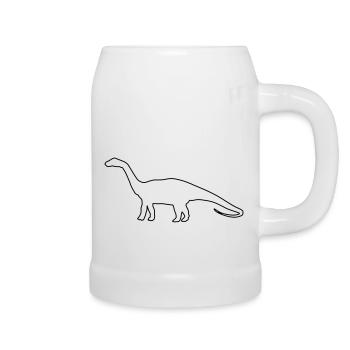 dino - Bierkrug - Weiß - Rechts