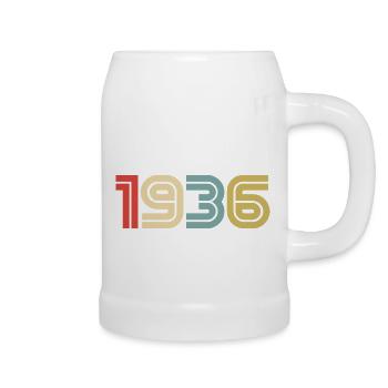 1936 Vintage Retro - Beer Mug - white - Right