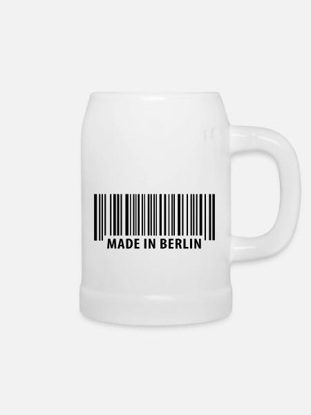 Made in Berlin - Bierkrug - Weiß