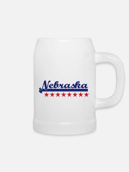nebraska - Bierkrug - Weiß