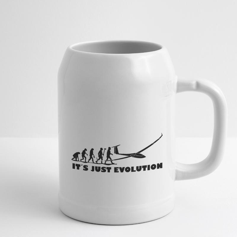evolution gliding glider pilot Beer Mug