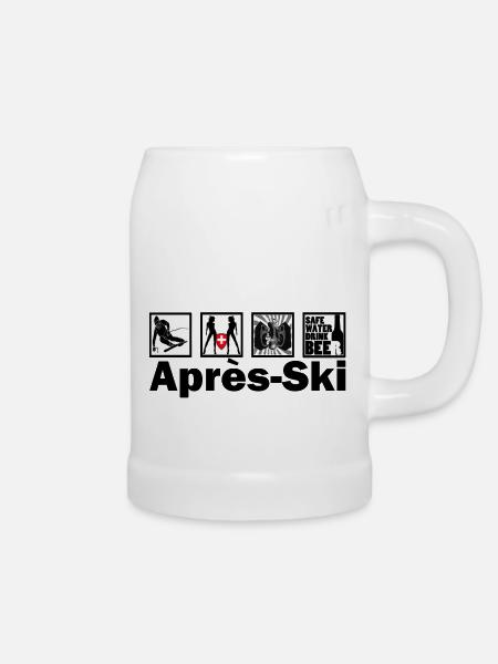 après-ski - Bierkrug - Weiß
