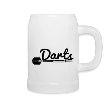 darts_f1 - Bierkrug - Weiß - Rechts