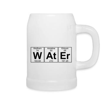 W-A-Er (eau) - complet - Chope en céramique - blanc - Droite