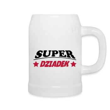 Super dziadek 111 - Bierkrug - Weiß - Rechts