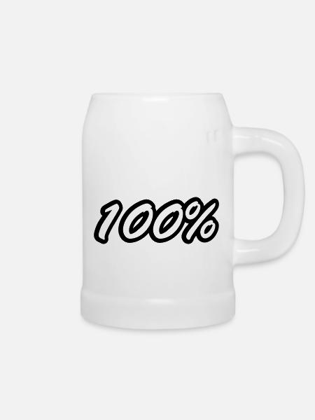 100 - Bierkrug - Weiß