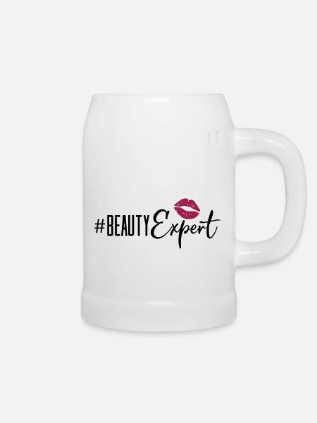 beauty expert lips - Bierkrug - Weiß