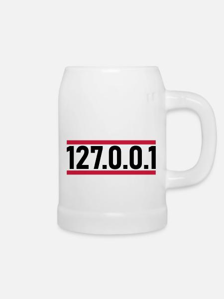 127 0 0 - Bierkrug - Weiß
