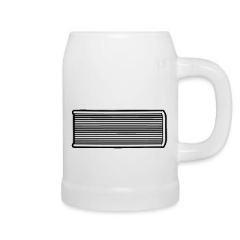 Littérature Roman Livre - Chope en céramique - blanc - Droite