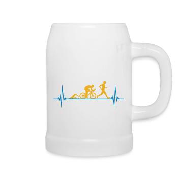 Puls Sport Triathlon - Chope en céramique - blanc - Droite