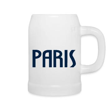 Paris - Bierkrug - Weiß - Rechts