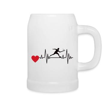 Racquetball Squash Racquetball Players Squash Game - Beer Mug - white - Right