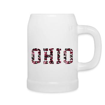 Ohio camoflague - Beer Mug - white - Right