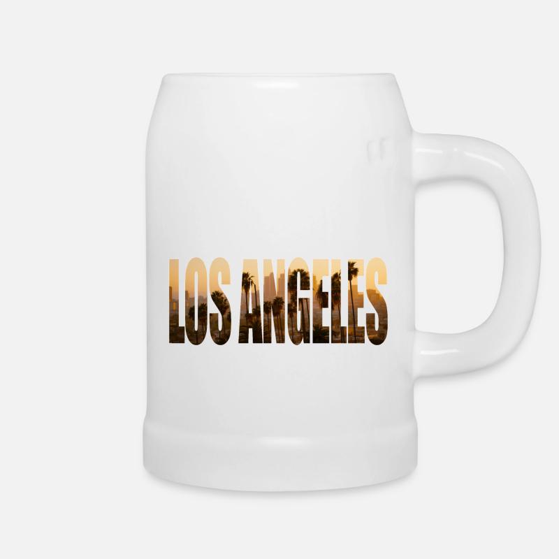 Los Angeles - Chope en céramique - blanc