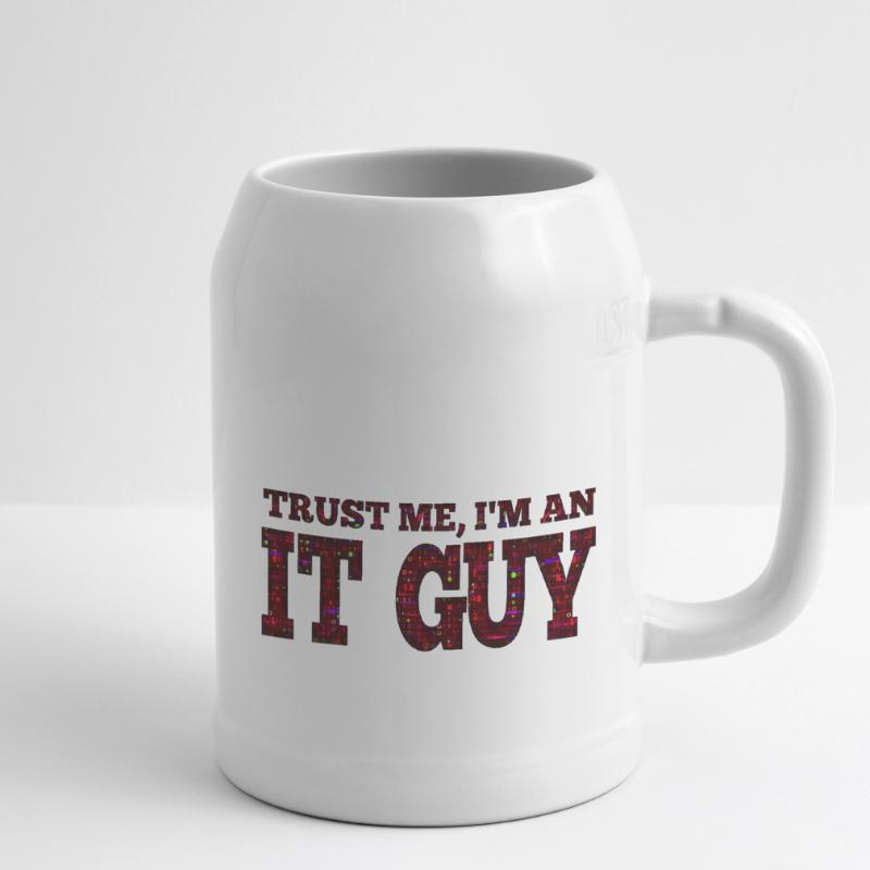 IT guy support geek computer computer geek technician Beer Mug