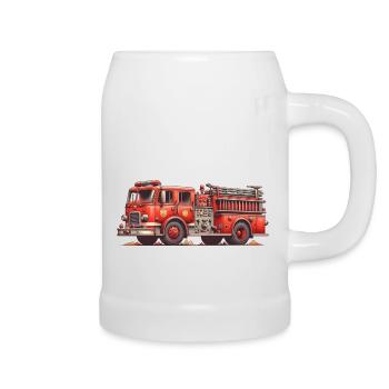 Fire Truck | The fire truck - Beer Mug - white - Right