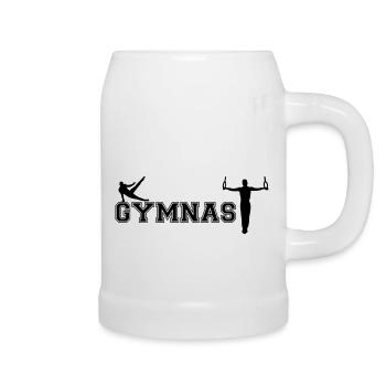 Gymnastique, Turner - Gymnastique, Gymnastique masculine - Chope en céramique - blanc - Droite