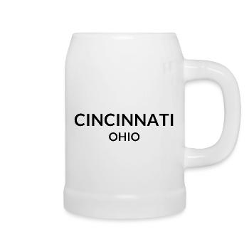 Cincinnati Ohio États-Unis - Chope en céramique - blanc - Droite