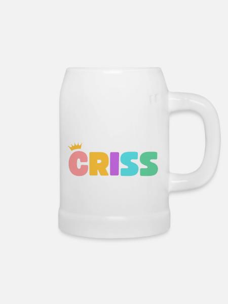 Criss! Personalisierbar - Bierkrug - Weiß