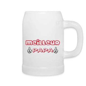 BESTER VATER - Bierkrug - Weiß - Rechts