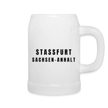 Staßfurt Sachsen-Anhalt - Bierkrug - Weiß - Rechts