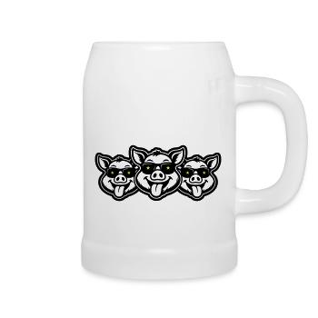 Party Sow Pigs - Beer Mug - white - Right