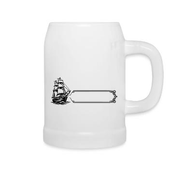 Boat - Surname, first name - Beer Mug - white - Right