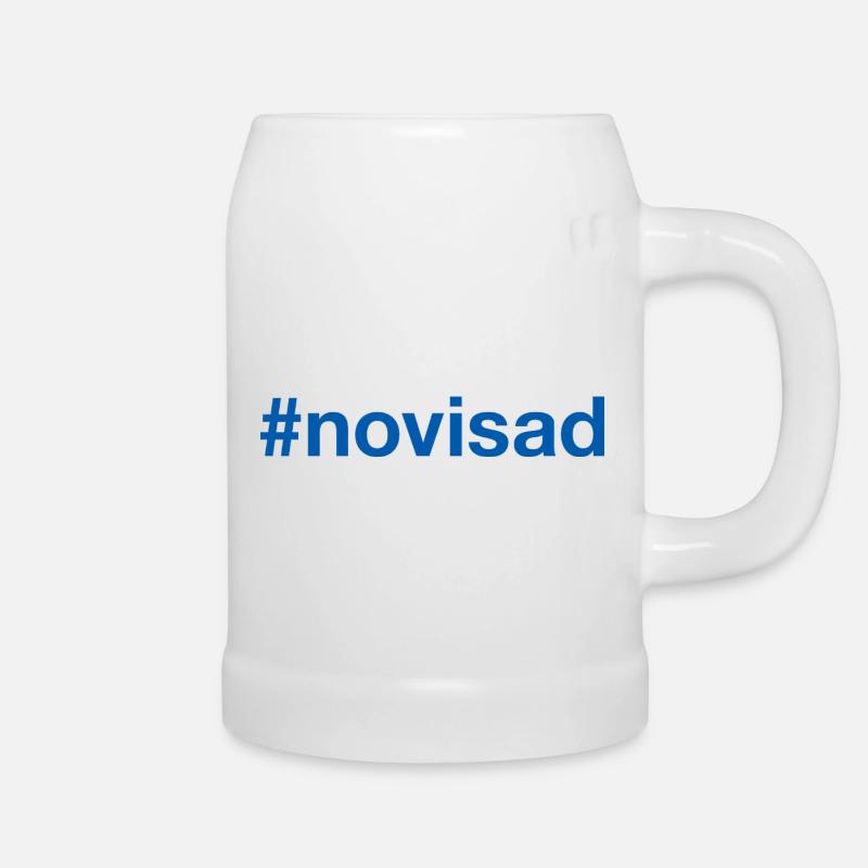 Hashtag Serbien de Novi Sad Serbie - Chope en céramique - blanc