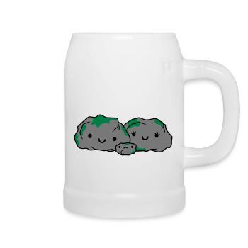 dear family stone mum dad - Beer Mug - white - Right