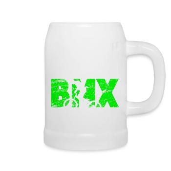 BMX - Bierkrug - Weiß - Rechts