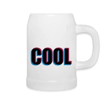 3D effect cool - Beer Mug - white - Right