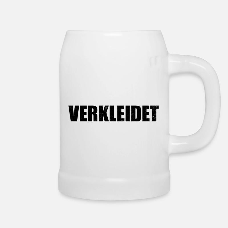 Verkleidet Geburtstag Halloween Fasching Karneval - Bierkrug - Weiß