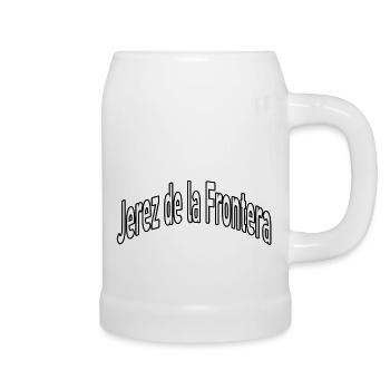 Jerez de la Frontera - Chope en céramique - blanc - Droite