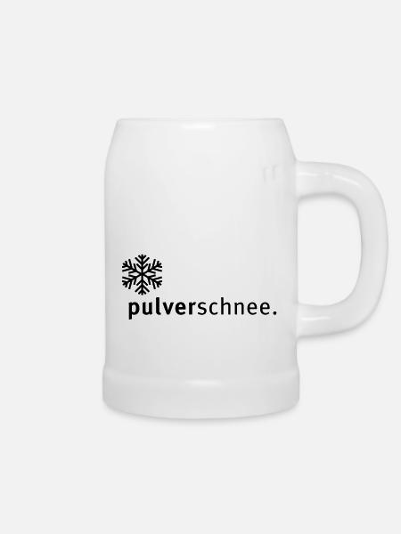 pulverschnee - Bierkrug - Weiß