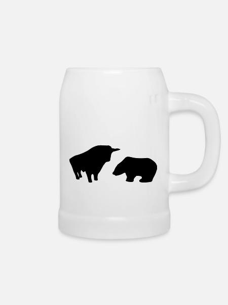 Börse - Bierkrug - Weiß