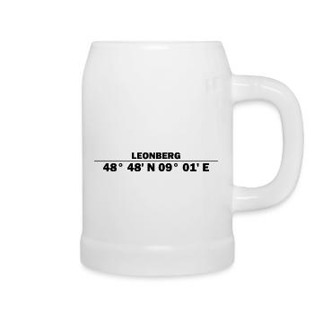 Leonberg coordinates - Beer Mug - white - Right
