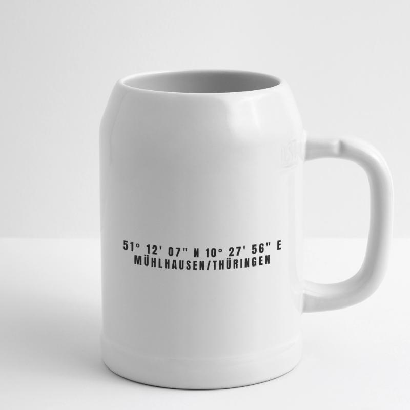 Mühlhausen/Thuringia Thuringia Coordinates Beer Mug