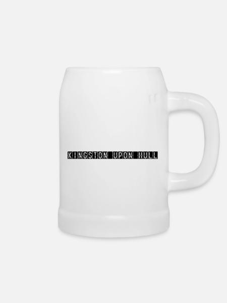 Kingston upon Hull Airport Sign - Beer Mug - white