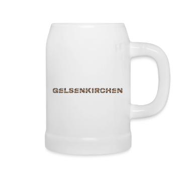 Gelsenkirchen Hund - Bierkrug - Weiß - Rechts