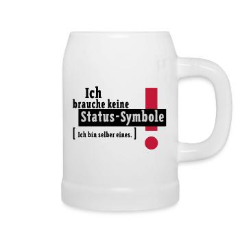 Status-Symbol - Bierkrug - Weiß - Rechts